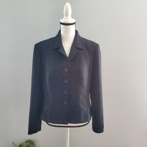 Jones New York Suit Polka Dot Blazer Jacket 12
